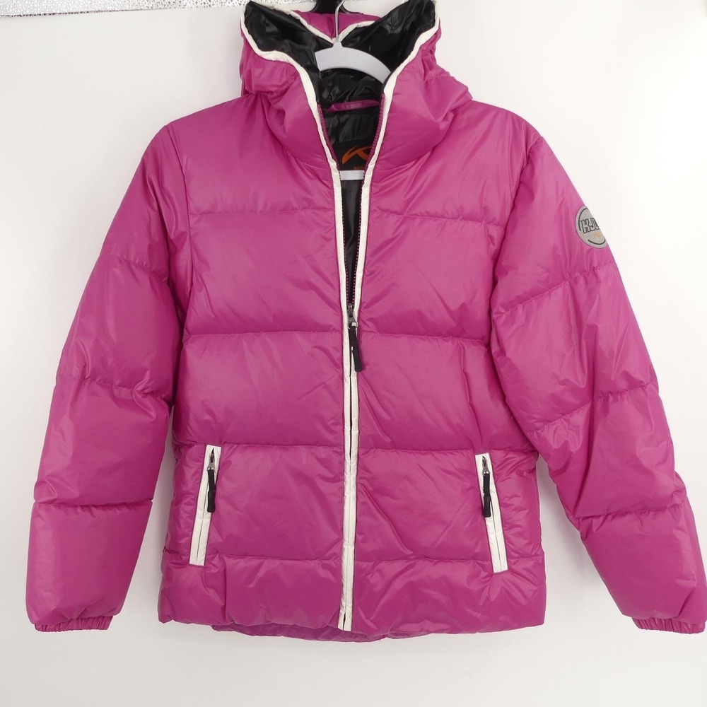 Kjus Jacket Youth 152 Hooded Puffer Down Junior Duck Feather‎ Winter Coat